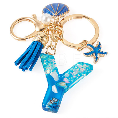 Star Resin & Shell Keychains KEYC-TAC00087-01Y-1