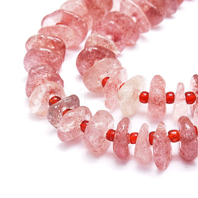 Natural Strawberry Quartz Beads Strands G-E569-J09-1