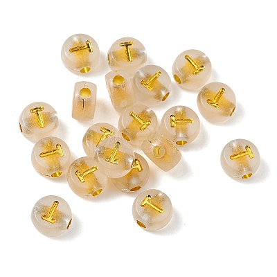 Luminous Transparent Acrylic Beads OACR-P037-01B-T-1