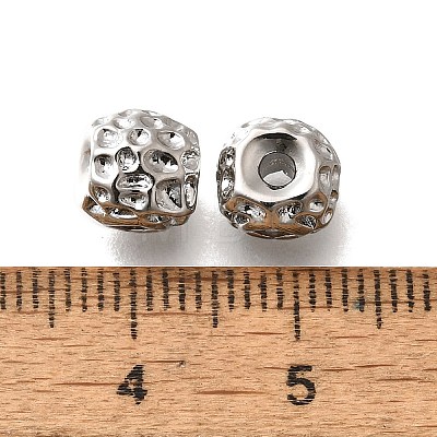 Brass Micro Pave Cubic Zirconia Beads KK-M318-39P-03-1