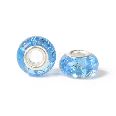 Rondelle Resin European Beads RPDL-A001-01-1