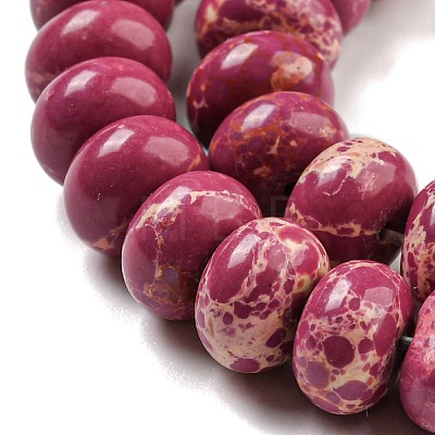 Synthetic Imperial Jasper Dyed Beads Strands G-D077-E01-01C-1