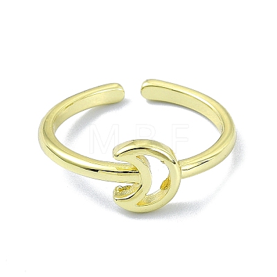Brass Open Cuff Rings RJEW-B051-39G-1