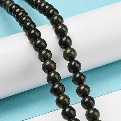 Natural African Green Autumn Jasper Beads Strands G-R494-A19-02-1