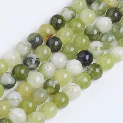 Natural Qinghua Jade Beads Strands G-G818-01-6mm-1