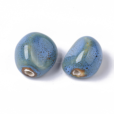 Handmade Porcelain Beads PORC-N004-28D-1