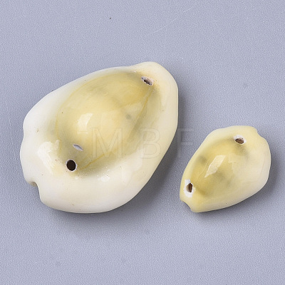 Natural Cowrie Shell Links connectors SSHEL-N034-30-1