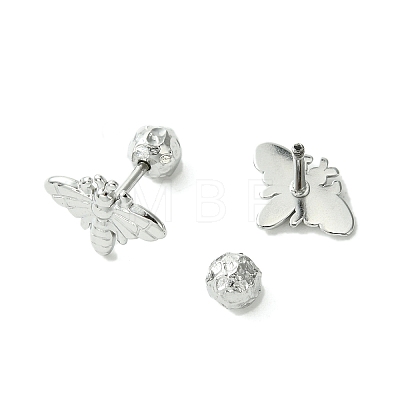 Non-Tarnish 304 Stainless Steel Ear Studs EJEW-Q801-12P-1