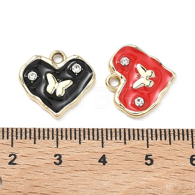 Alloy Enamel Pendants ALRI-D303-01G-1