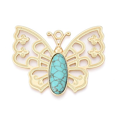 Alloy Pave Resin Big Pendants PALLOY-N179-76MG-1