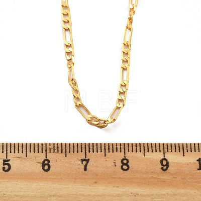 Brass Figaro Chains Necklaces for Women NJEW-D302-29G-1