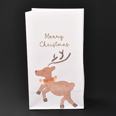 Christmas Themed Rectangle Paper Fold Bags CARB-L008-04B-1