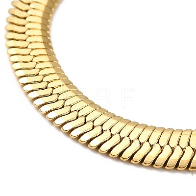 Ion Plating(IP) 304 Stainless Steel Herringbone Chain Bracelet for Men Women BJEW-E058-01E-G-1