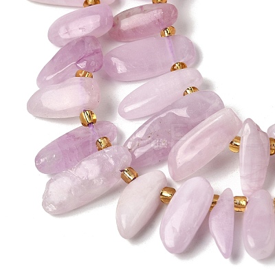 Natural Kunzite Beads Strands G-P604-A26-01-1