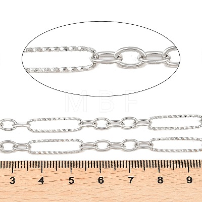 304 Stainless Steel Figaro Chains CHS-L034-05P-1