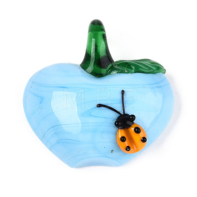 Handmade Lampwork Pendants LAMP-N034-15E-1