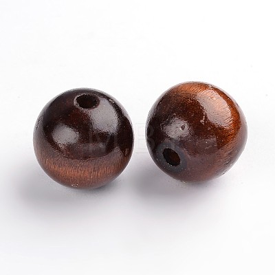 Natural Wood Beads TB25MMY-6-1