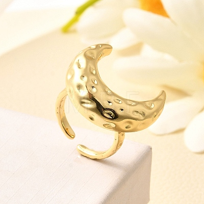 Brass Cuff Rings for Women RJEW-Q008-07A-G-1