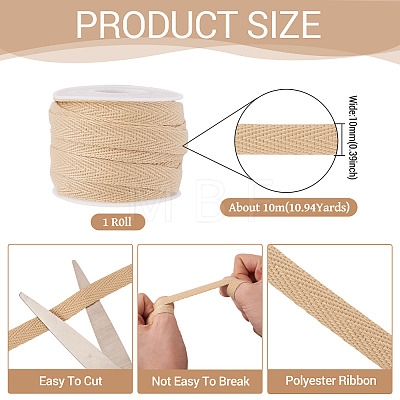10M Polycotton Grosgrain Ribbon OCOR-TA0003-55C-1