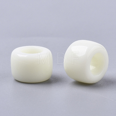Opaque Acrylic European Beads X-SACR-N009-17-1