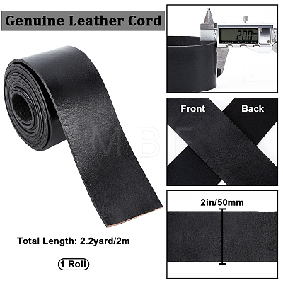 2M Flat Leather Cord LC-WH0007-07D-1