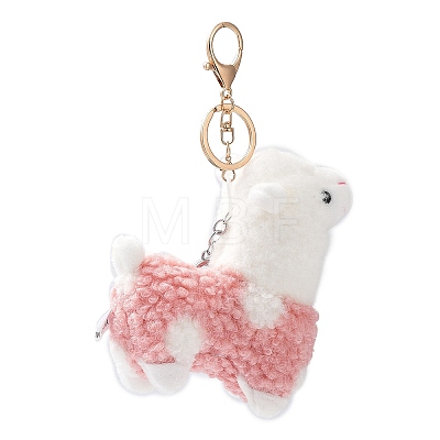 Cute Alpaca Cotton Keychain KEYC-A012-02A-1