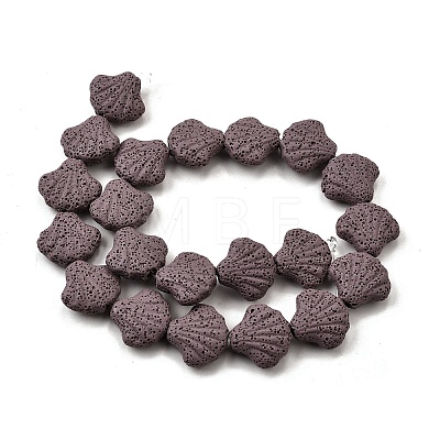Dyed Natural Lava Rock Beads Strands G-A264-A04-01E-1