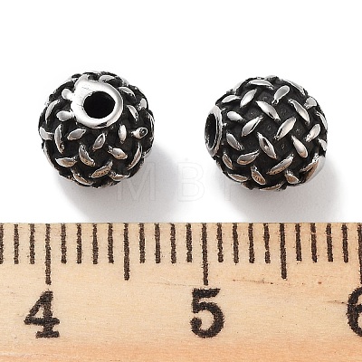 304 Stainless Steel Beads STAS-M057-18AS-1