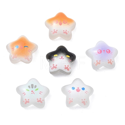 Luminous Transparent Resin Cabochons CRES-A062-01-1