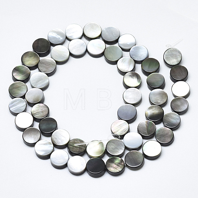 Natural Black Lip Shell Beads SSHEL-N036-034C-01-1