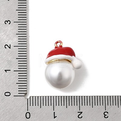 Brass Enamel Pendants KK-L258-10G-1
