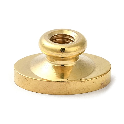 Golden Plated Wax Seal Brass Stamp Head AJEW-C031-01A-1