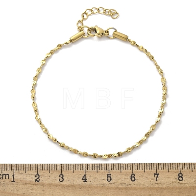 304 Stainless Steel Link Chain Bracelets for Women BJEW-F488-21G-04-1