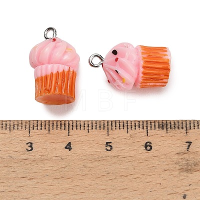 Opaque Resin Imitation Food Pendants RE-CBAF169-07A-1