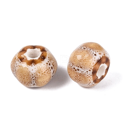 Vintage Handmade Porcelain Beads PORC-Q006-07C-1