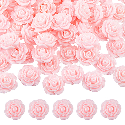 80Pcs Opaque Resin Cabochons RESI-DC0001-61C-1