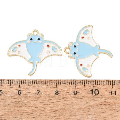 Alloy Enamel Pendants AL-CBA5FAE-03G-B-1