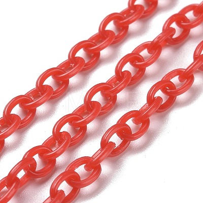 Opaque Acrylic Cable Chains CHAC-P001-01-1