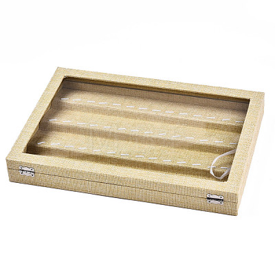 Cloth and Wood Pendant Display Boxes ODIS-R003-10-1