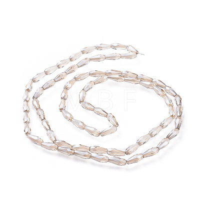 Electroplate Glass Beads Strands EGLA-L015-A-1