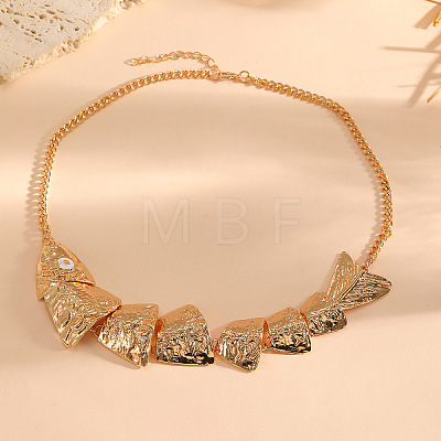 Summer Alloy Flexible Fish Bib Necklaces for Women WG0DD39-01-1