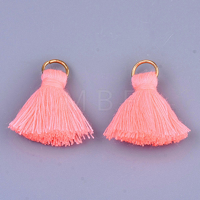 Polycotton(Polyester Cotton) Tassel Pendant Decorations X-FIND-S280-15-1