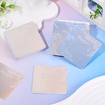 50Pcs Laser Paper Necklace Earring Display Cards CDIS-TA0001-55-1