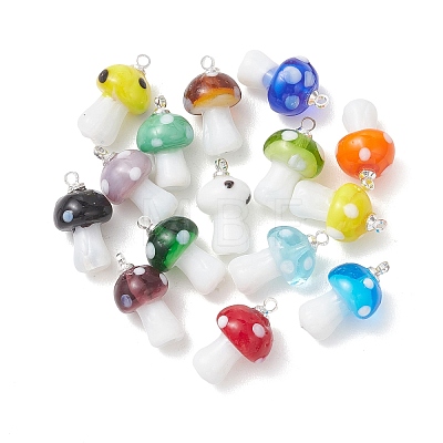 Handmade Lampwork Pendants PALLOY-JF05446-03-1