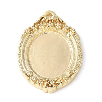 Brass Pendant Cabochon Settings LS-KK-V005-01G-01-1