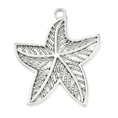 Tibetan Style Alloy Big Pendants AL-CBACA42-02AS-1