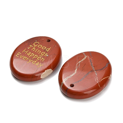 Natural Red Jasper Pendants G-K353-06H-1
