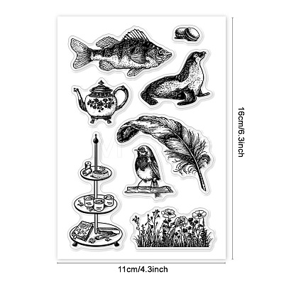 Custom PVC Plastic Clear Stamps DIY-WH0448-0278-1