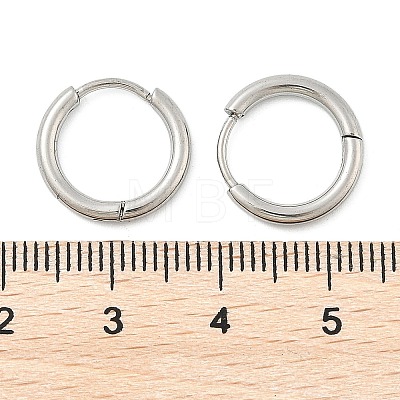 Tarnish Resistant 304 Stainless Steel Hoop Earrings EJEW-P177-P-07-1