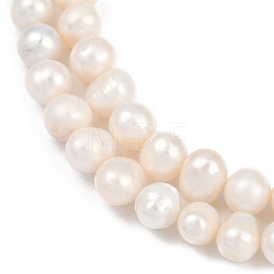 Natural Cultured Freshwater Pearl Beads Strands PEAR-I007-07X-08A-1